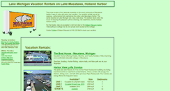 Desktop Screenshot of lakemacatawavacationrentals.com