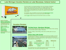 Tablet Screenshot of lakemacatawavacationrentals.com